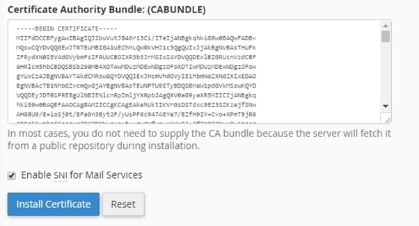 نصب گواهی (Install Certificate)